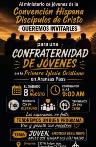 Confraternidad de Jovenes August 8 2026